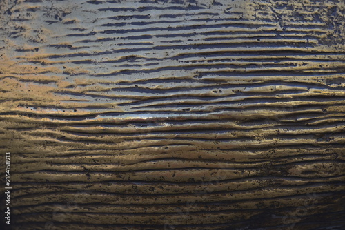 close up of a metal 