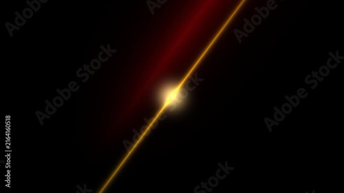 Golden Diagonal Light Flare Seamless Loop