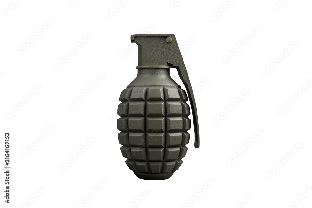 Naklejka premium Fragmentation hand grenade for military and war concepts