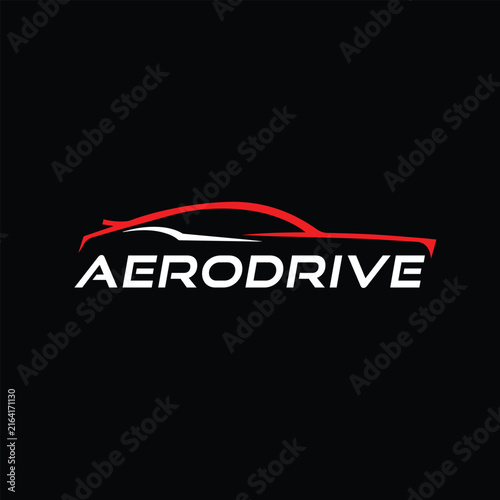 Modern Aerodynamic Sports Car Logo