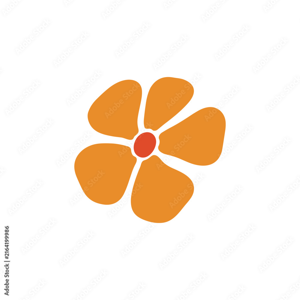 Fototapeta premium Abstrack Retro Flower