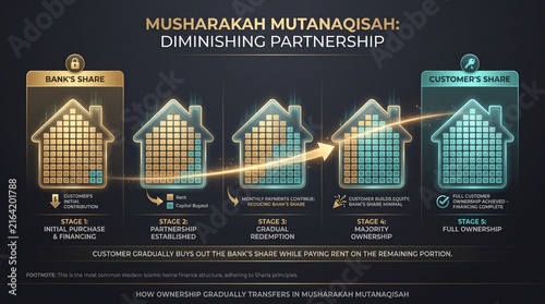 Musharakah mutanaqisah diminishing partnership home finance