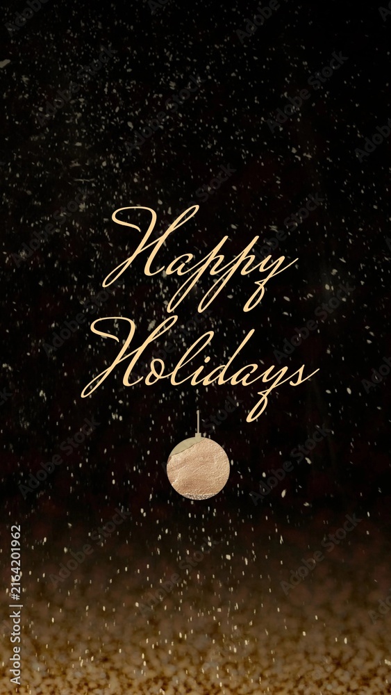 Naklejka premium Happy holidays social story template