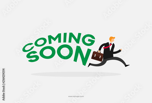 modern coming soon poster with stay tuned message