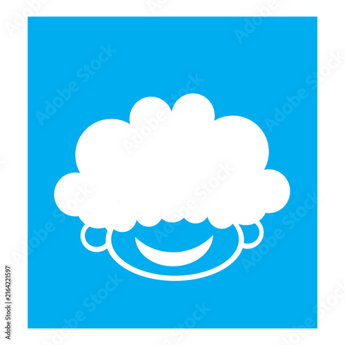 Картината върху платно the man smile