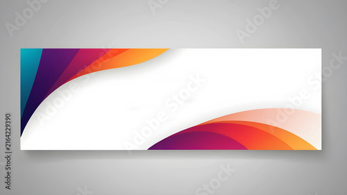 abstract web banner design template. Banner - Design Element