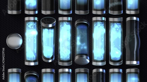 A glowing vortex of liquid neon tubes, pulsating and spiralling in a chaotic, rhythmic dance with energy and movement, suitable for high tempo music events or energetic visualizers.

