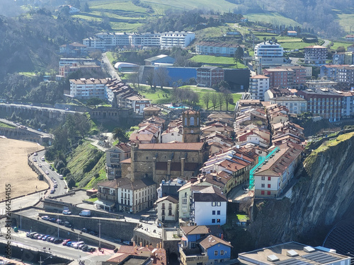 Quadro su tela Getaria (Guetaria), commune du Guipuscoa, communauté autonome du Pays basque, Es
