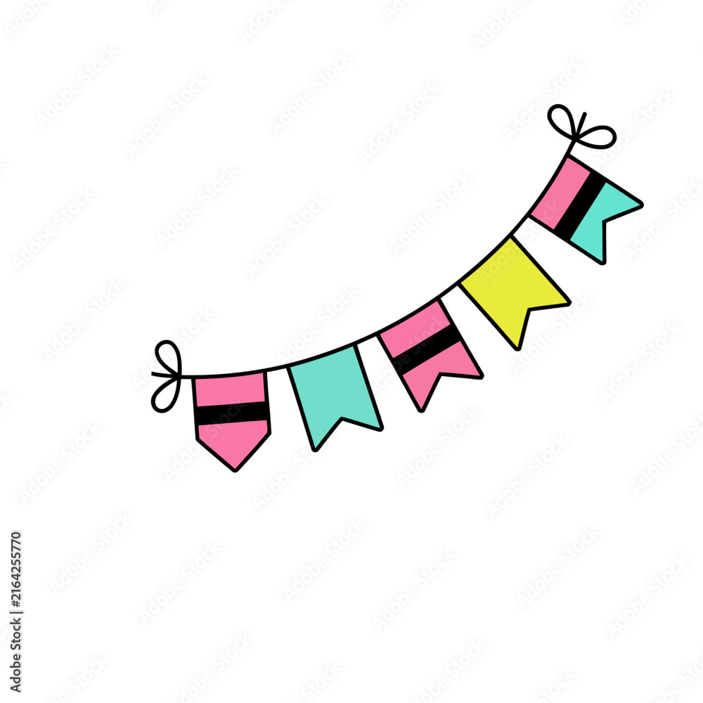 Obraz premium Party Bunting Flags