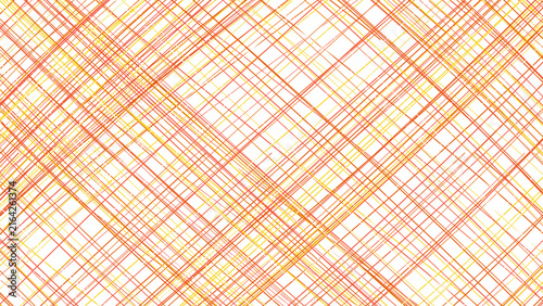 Canvastavla Abstract geometric pattern featuring intersecting thin lines in vibrant yellow o