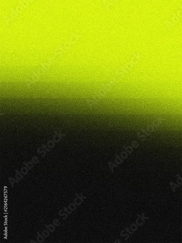 Abstract grainy lime green to black gradient background with noise texture