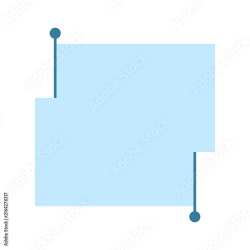 Text selection icon in flat style. Highlight frame vector illustration on isolated background. Cursor with select position sign business concept.