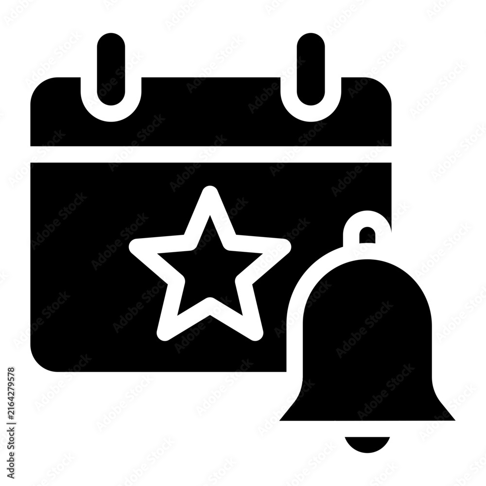 Fototapeta premium Gig Economy Priority Job Notification Alert icon solid style
