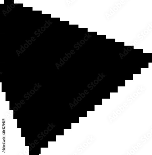 Square pixel geometric shapes. Design digital element