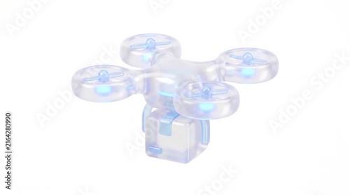 Futuristic LED Optical Disc Display with Transparent Components