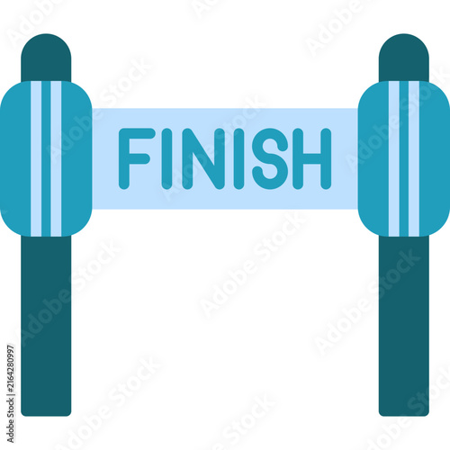 Foto Finish Line Icon