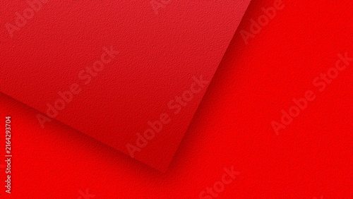 Abstract red paper cut background with overlay shadow and copy space