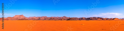 Desert and eroded rock formations of Tibesti Mountains in Northern Chad