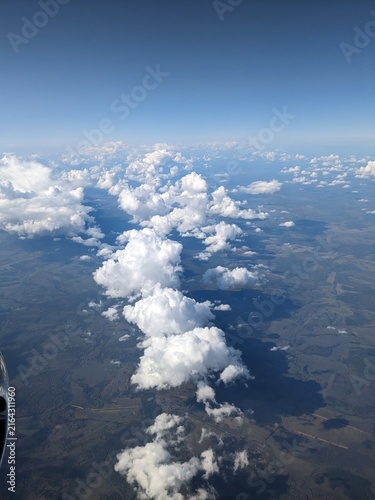 view from airplane window