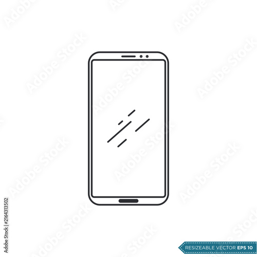 Smartphone Icon Vector Template Illustration Design