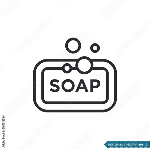 Soap Bar Icon Vector Template Illustration Design