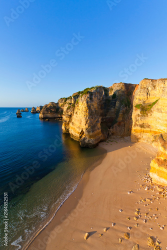 Portugal, Lagos, View of Dona Ana beach