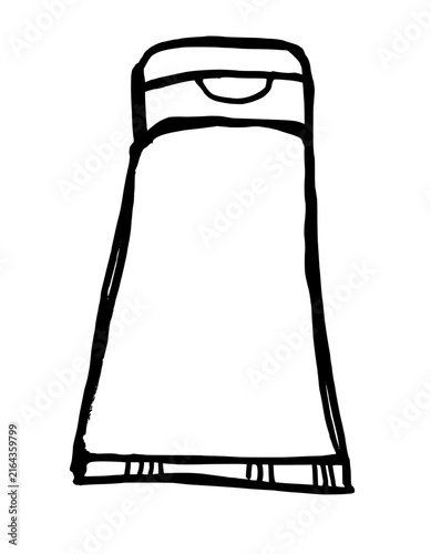 Hand drawn paint tubes  vector illustration isolated on white background
