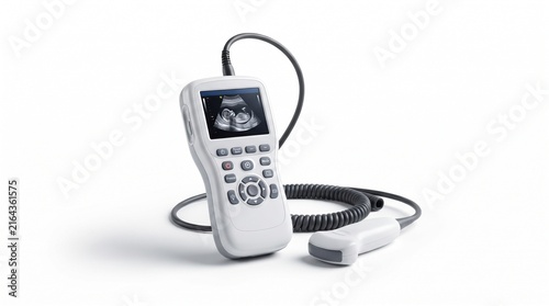 Fotografía Portable handheld ultrasound machine with digital display