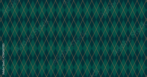 Teal Argyle Diamond Seamless Pattern – Geometric Vector Background. Golf pattern