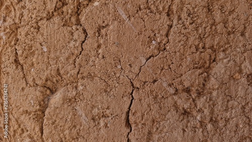 Konstfotografi Cracked Dry Brown Soil Surface Texture in Arid Parched Land