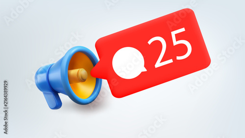 New comments concept. 3d vector illustration