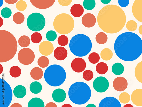 Bold Random Size Dots Modern Abstract Background
