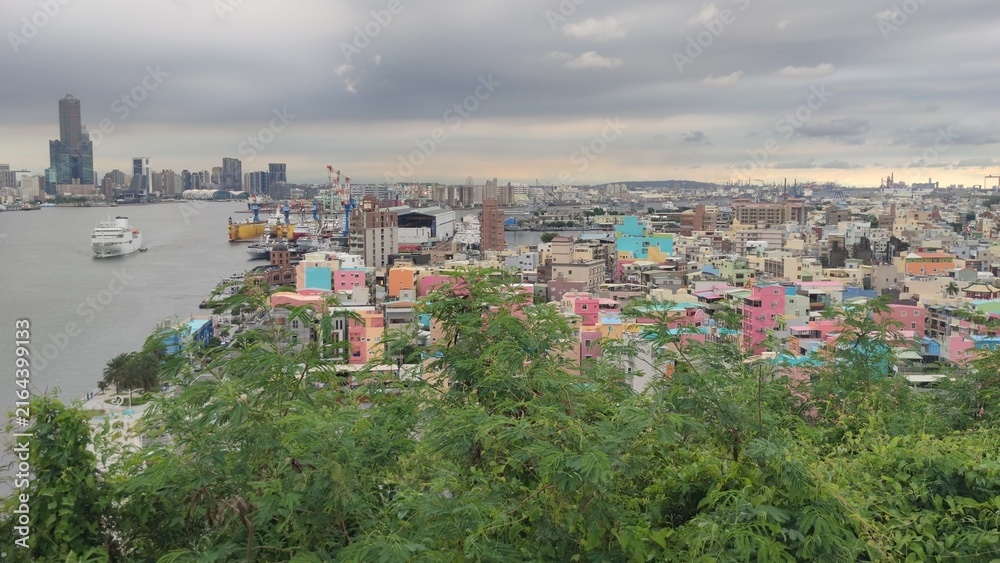 Fototapeta premium Beautiful scenery of Kaohsiung, Taiwan, known for formosa, taiwan, gao
