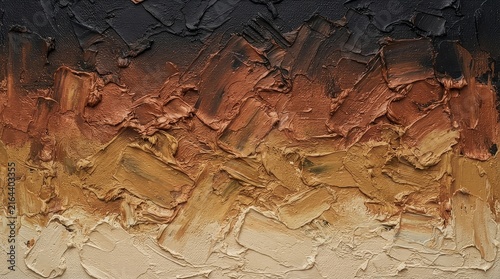 Thick oil paint texture with earthy gradient tones