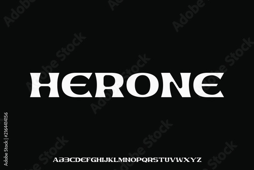 Display alphabet font vector design suitable for headline, poster, logo, magazine and many more