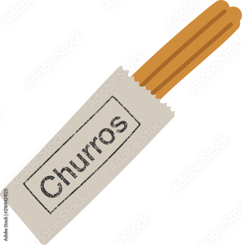 Churros Stick Illustration for Snack, Dessert and Cafe Menu