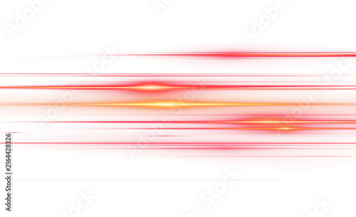 Layered Red and Orange Speed Lines With Multiple Bright Flares and Fast Motion Glow on Transparent Background