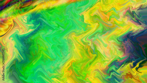 Colorful wavy fluid marble distortion pattern design
