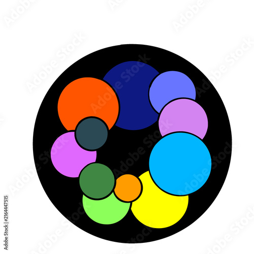 abstract colorful circle