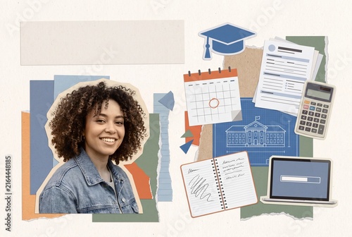 College Application Planning and University Admission Concept