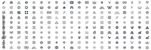 abstract logo bussines icon, technology, vector