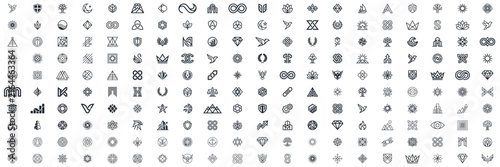 abstract logo bussines icon, technology, vector