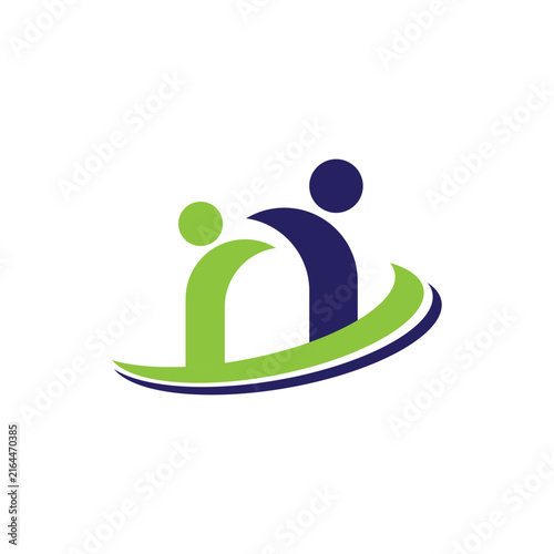people logo vector icon template