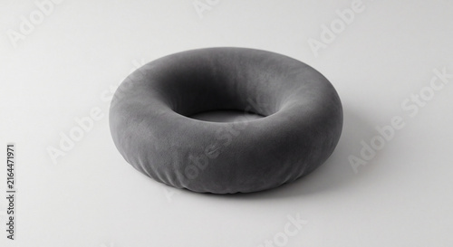 Soft Padded Foam Ring with Tactile Matte Texture, Minimalist Abstract 3D Object
