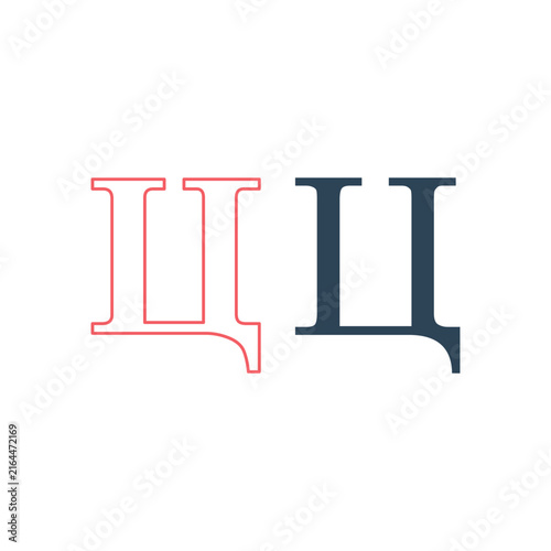 Cyrillic Alphabet icons set, Russian Letter design vector illustration.