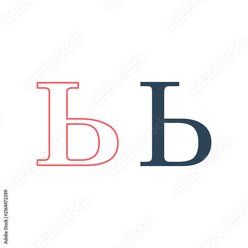 Cyrillic Alphabet icons set, Russian Letter design vector illustration.