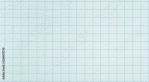 Foto Light blue graph paper texture with fine square grid lines, ideal for backgrounds, education, planning, technical design, and stationery