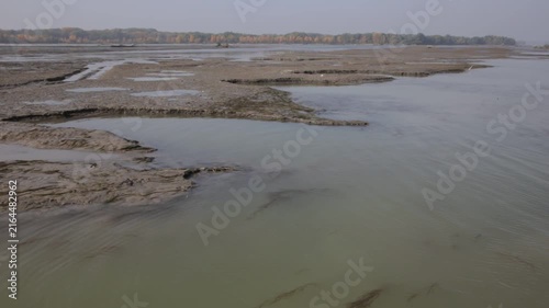 Sediments in the Cunovo Dam on the Danube river - Slovakia