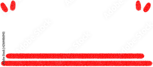 Hand-drawn red crayon underline for emphasis