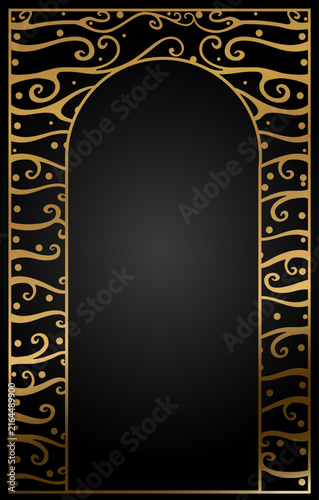 Background frame pattern sea waves